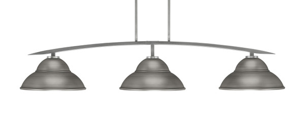 Toltec Lighting - 3733-GP-428-GP - Three Light Bar - Kurve - Graphite