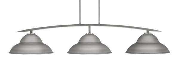 Toltec Lighting - 3733-GP-429-GP - Three Light Bar - Kurve - Graphite