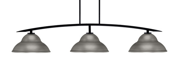 Toltec Lighting - 3733-MB-428-GP - Three Light Bar - Kurve - Matte Black