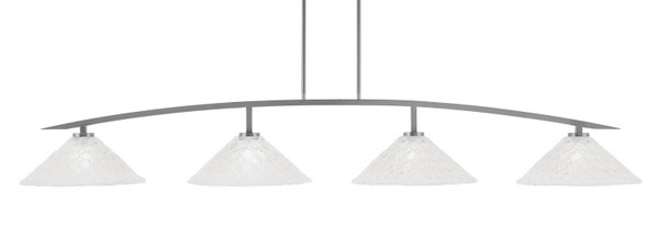 Toltec Lighting - 3734-GP-411 - Four Light Bar - Kurve - Graphite
