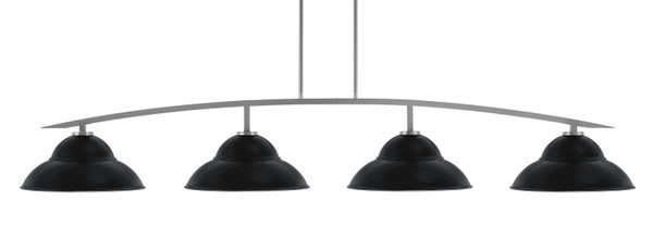 Toltec Lighting - 3734-GP-429-MB - Four Light Bar - Kurve - Graphite