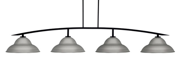Toltec Lighting - 3734-MB-429-GP - Four Light Bar - Kurve - Matte Black