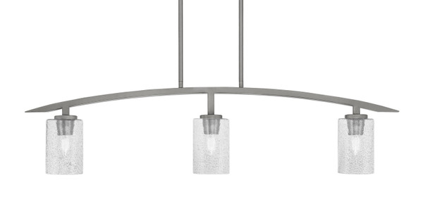 Toltec Lighting - 3736-GP-3002 - Three Light Island Pendant - Kurve - Graphite