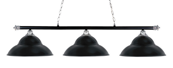 Toltec Lighting - 373-CHMB-429-MB - Three Light Bar - Oxford - Chrome & Matte Black