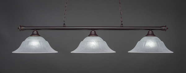Toltec Lighting - 373-DG-53615 - Three Light Bar - Oxford - Dark Granite