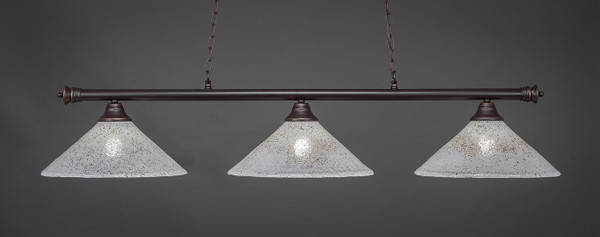 Toltec Lighting - 373-DG-714 - Three Light Bar - Oxford - Dark Granite