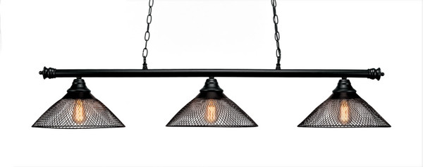 Toltec Lighting - 373-MB-808-LED18A - Four Light Bar - Oxford - Dark Granite