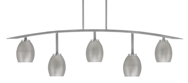 Toltec Lighting - 3745-GP-426-GP - Five Light Bar - Kurve - Graphite