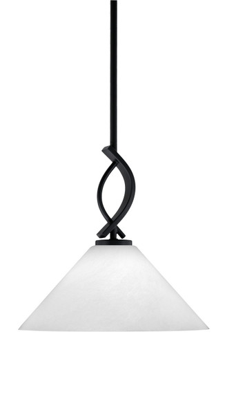 Toltec Lighting - 3901-MB-2121 - One Light Mini Pendant - Cavella - Matte Black