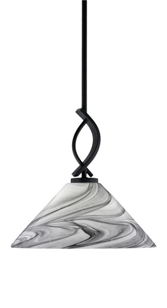 Toltec Lighting - 3901-MB-2129 - One Light Mini Pendant - Cavella - Matte Black