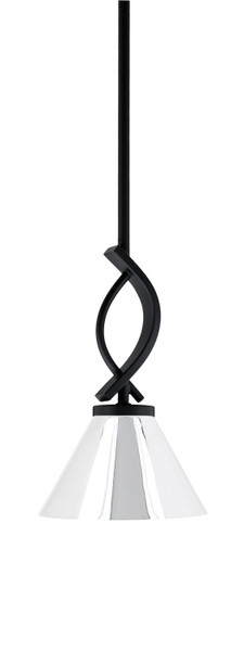Toltec Lighting - 3901-MB-421-CH - One Light Mini Pendant - Cavella - Matte Black