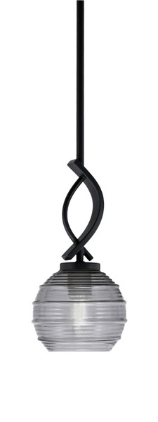 Toltec Lighting - 3901-MB-5112 - One Light Mini Pendant - Cavella - Matte Black