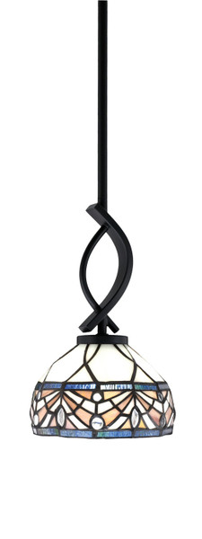 Toltec Lighting - 3901-MB-9485 - One Light Mini Pendant - Cavella - Matte Black