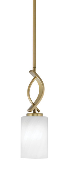 Toltec Lighting - 3901-NAB-3001 - One Light Mini Pendant - Cavella - New Age Brass