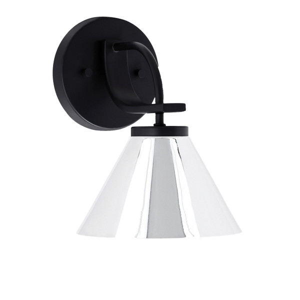 Toltec Lighting - 3911-MB-421-CH - One Light Wall Sconce - Cavella - Matte Black