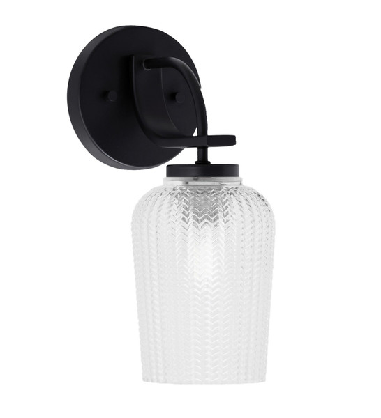 Toltec Lighting - 3911-MB-4250 - One Light Wall Sconce - Cavella - Matte Black