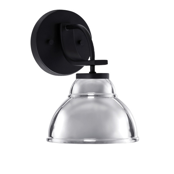 Toltec Lighting - 3911-MB-427-CH - One Light Wall Sconce - Cavella - Matte Black