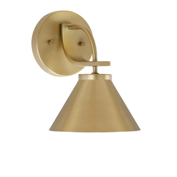 Toltec Lighting - 3911-NAB-421 - One Light Wall Sconce - Cavella - New Age Brass