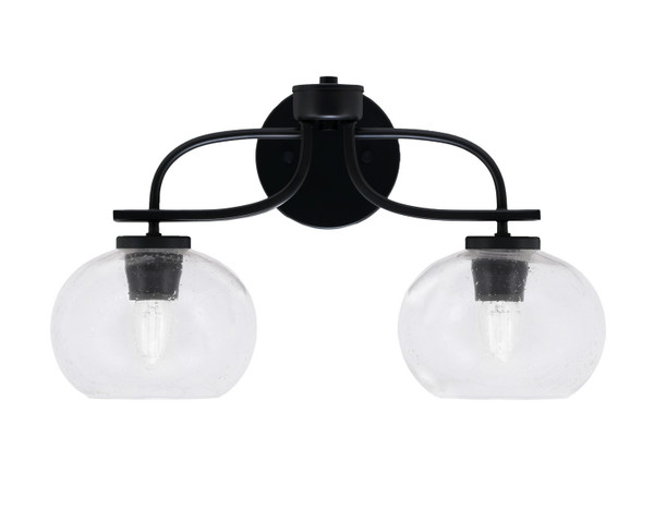 Toltec Lighting - 3912-MB-202 - Two Light Bath Bar - Cavella - Matte Black