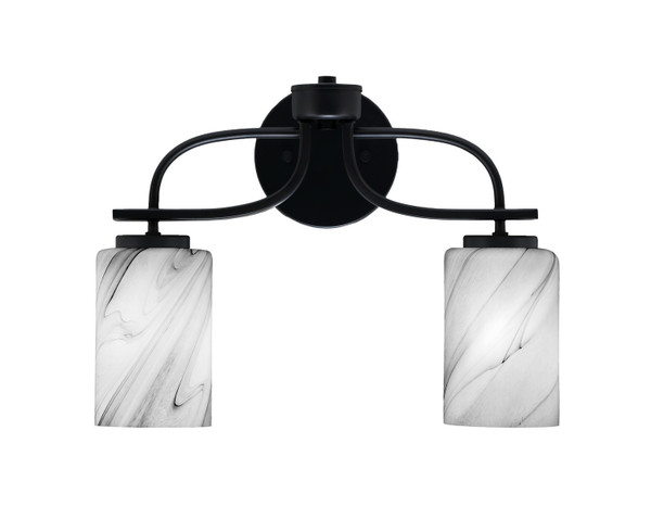 Toltec Lighting - 3912-MB-3009 - Two Light Bath Bar - Cavella - Matte Black