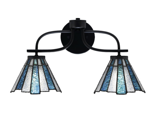 Toltec Lighting - 3912-MB-9325 - Two Light Bath Bar - Cavella - Matte Black