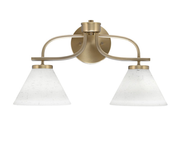 Toltec Lighting - 3912-NAB-312 - Two Light Bath Bar - Cavella - New Age Brass