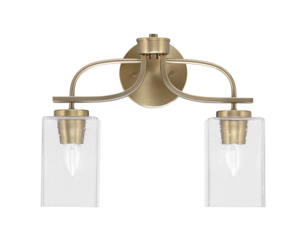 Toltec Lighting - 3912-NAB-530 - Two Light Bath Bar - Cavella - New Age Brass