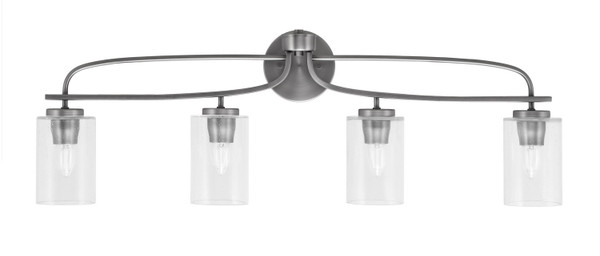 Toltec Lighting - 3914-GP-300 - Four Light Bath Bar - Cavella - Graphite
