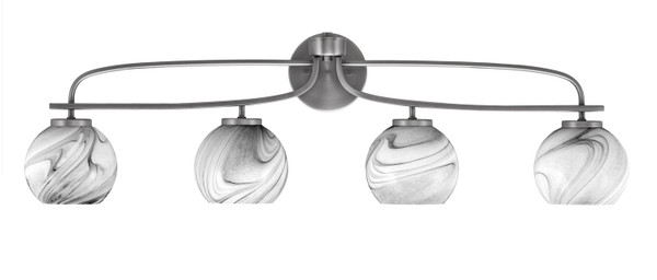 Toltec Lighting - 3914-GP-4109 - Four Light Bath Bar - Cavella - Graphite