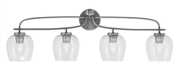 Toltec Lighting - 3914-GP-4810 - Four Light Bath Bar - Cavella - Graphite