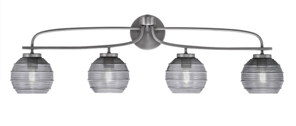 Toltec Lighting - 3914-GP-5112 - Four Light Bath Bar - Cavella - Graphite