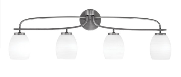 Toltec Lighting - 3914-GP-615 - Four Light Bath Bar - Cavella - Graphite