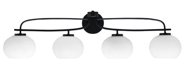 Toltec Lighting - 3914-MB-212 - Four Light Bath Bar - Cavella - Matte Black