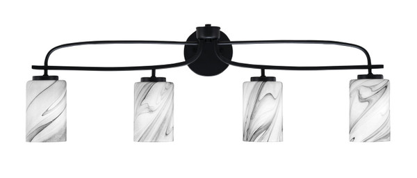 Toltec Lighting - 3914-MB-3009 - Four Light Bath Bar - Cavella - Matte Black