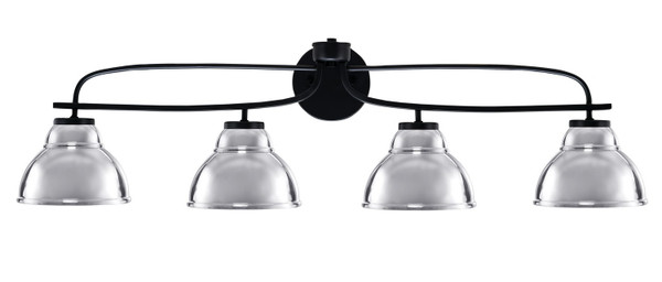 Toltec Lighting - 3914-MB-427-CH - Four Light Bath Bar - Cavella - Matte Black