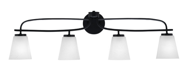 Toltec Lighting - 3914-MB-460 - Four Light Bath Bar - Cavella - Matte Black