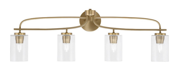 Toltec Lighting - 3914-NAB-300 - Four Light Bath Bar - Cavella - New Age Brass