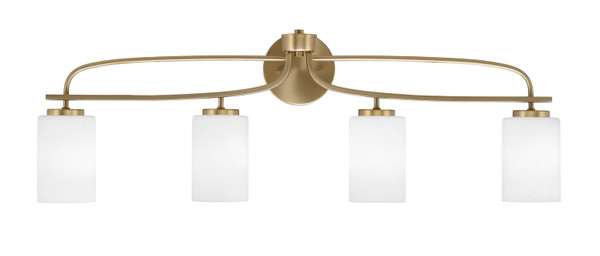 Toltec Lighting - 3914-NAB-310 - Four Light Bath Bar - Cavella - New Age Brass