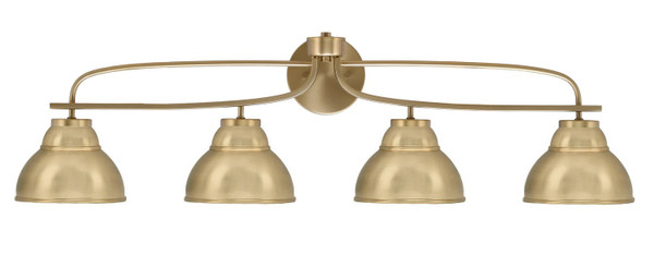Toltec Lighting - 3914-NAB-427 - Four Light Bath Bar - Cavella - New Age Brass