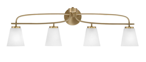 Toltec Lighting - 3914-NAB-460 - Four Light Bath Bar - Cavella - New Age Brass