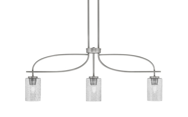 Toltec Lighting - 3936-GP-3002 - Three Light Island Pendant - Cavella - Graphite