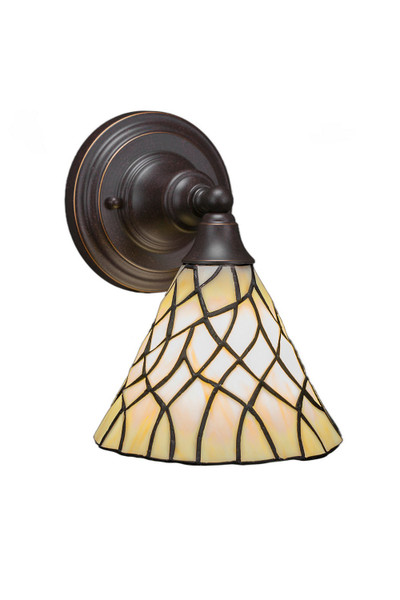 Toltec Lighting - 40-DG-9115 - One Light Wall Sconce - Any - Dark Granite