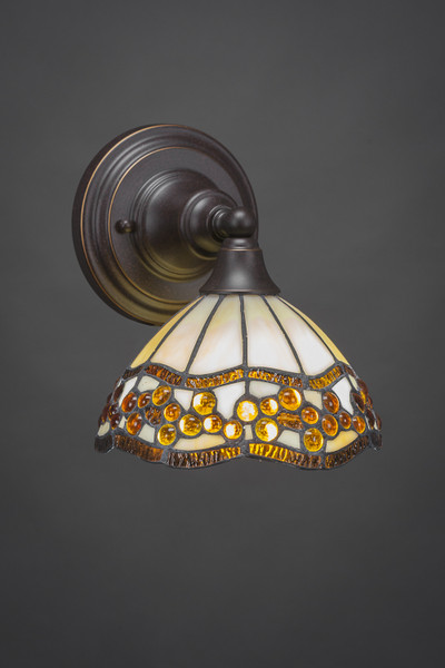 Toltec Lighting - 40-DG-9975 - One Light Wall Sconce - Any - Dark Granite