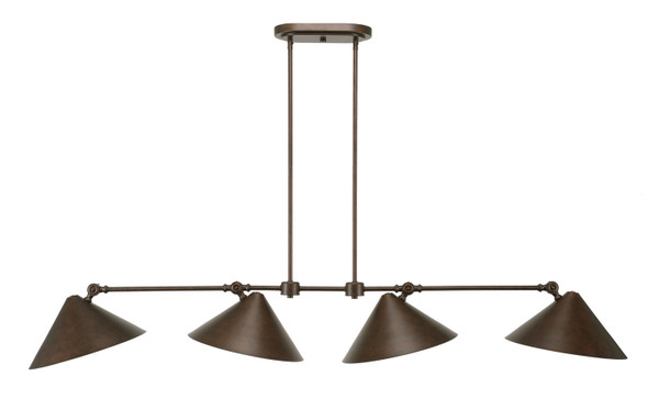 Toltec Lighting - 4448-BRZ - LED Billiard/Island - Tangent - Bronze