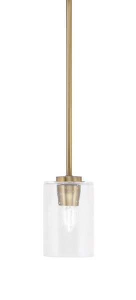 Toltec Lighting - 4501-NAB-300 - One Light Mini Pendant - Atlas - New Age Brass