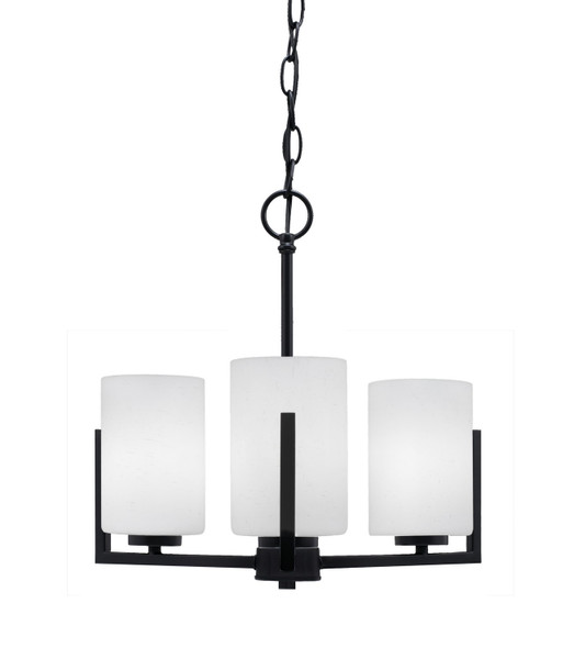 Toltec Lighting - 4503-MB-310 - Three Light Chandelier - Atlas - Matte Black