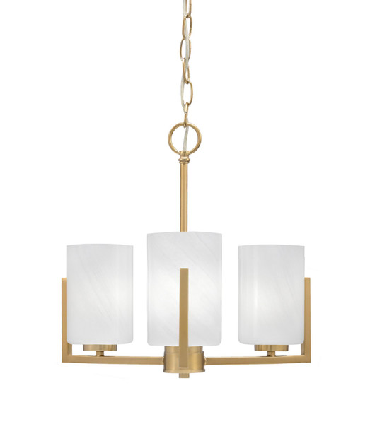 Toltec Lighting - 4503-NAB-3001 - Three Light Chandelier - Atlas - New Age Brass