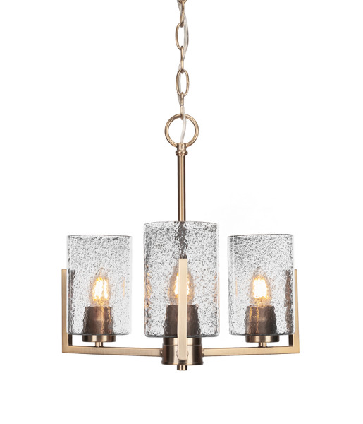 Toltec Lighting - 4503-NAB-3002 - Three Light Chandelier - Atlas - New Age Brass