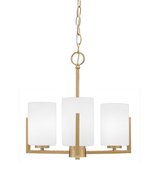 Toltec Lighting - 4503-NAB-310 - Three Light Chandelier - Atlas - New Age Brass