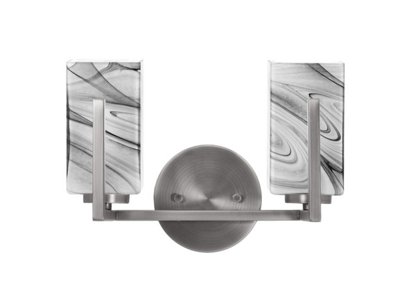 Toltec Lighting - 4512-GP-549 - Two Light Bath Bar - Atlas - Graphite